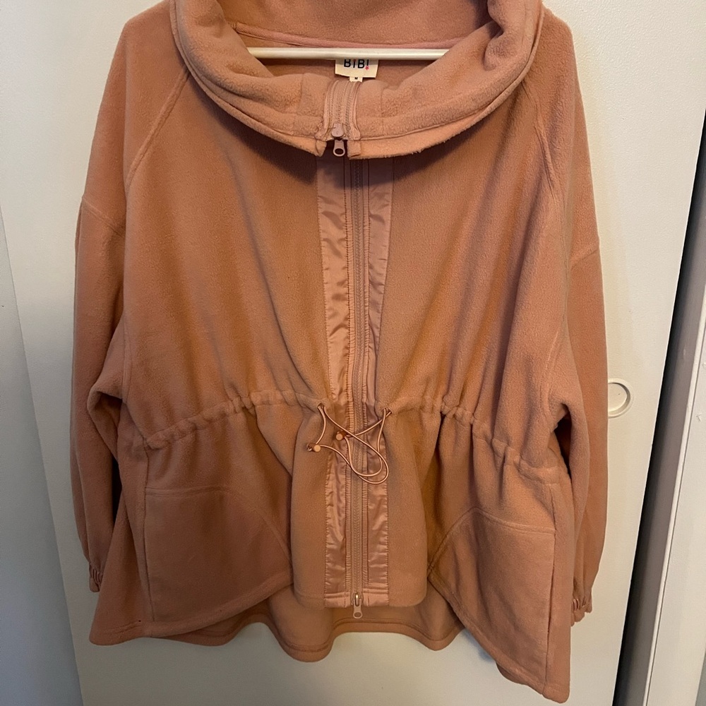 BiBi Women's Cozy pink Teddy Jacket
